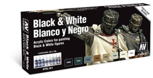 70.151 Model Color Set: Black and White Set